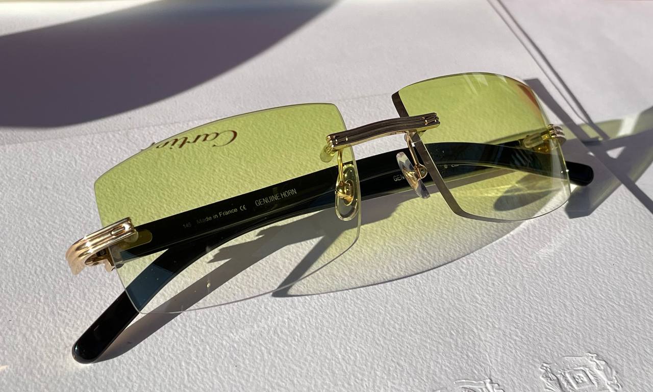 AUTHENTIC CARTIER CT0286O 003 - [MIXED HORN] CUSTOM GREEN 007